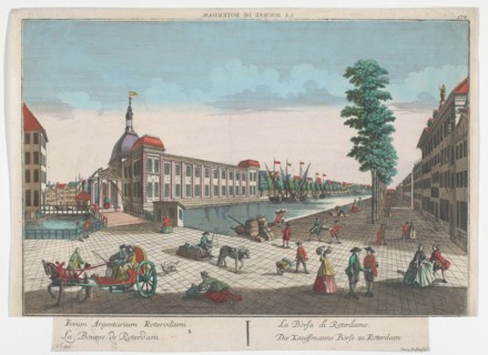 View of the Stock Exchange in Rotterdam, 1742-1801. Creator: Anon.