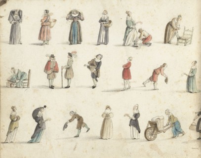 Figure studies, 1648. Creator: Gesina ter Borch.