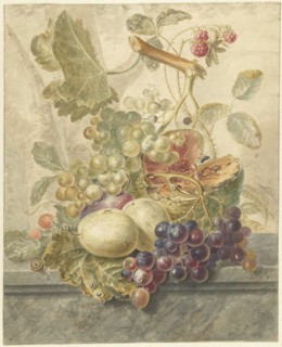 Still life with fruit, 1771-1816. Creator: Hendrik Schwegman.