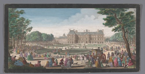 View of the Palais du Luxembourg in Paris seen from the garden, 1729. Creator: Jacques Rigaud.