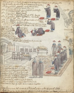 Chinese sacrificial ceremony in Batavia, 1785. Creator: Jan Brandes.