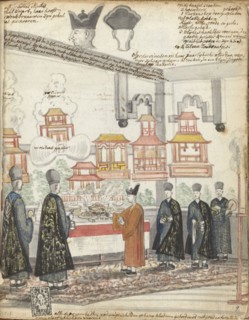 Chinese day of sacrifice in Batavia, 1779-1785. Creator: Jan Brandes.
