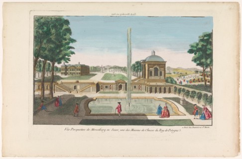 View of the Schloss Moritzburg, 1745-1775. Creator: Unknown.