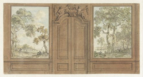 Room wall design, c.1752-c.1819. Creator: Juriaan Andriessen.