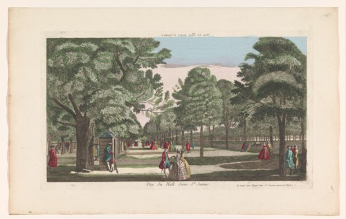 View of The Mall in Saint James's Park in London, 1700-1799. Creator: Unknown.