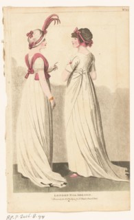 Magazine of Female Fashions of London and Paris. No. 22. London Full Dresses., 1798-1806. Creator: Unknown.