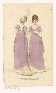 Magazine of Female Fashions of London and Paris, No. 20. London Full Dress. Oct. 1799, 1799. Creator: Unknown.