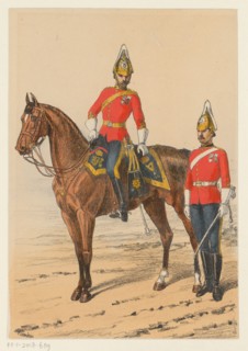 Two British soldiers, 1875-1925. Creator: Richard Simkin.