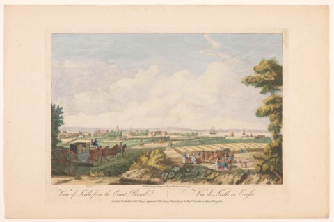 'View of Leith from the East Road', Scotland, 1753.  Creator: Paul Sandby.