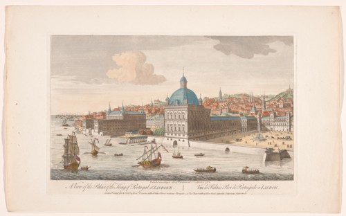 View of the Royal Palace in Lisbon, 1752. Creator: Anon.