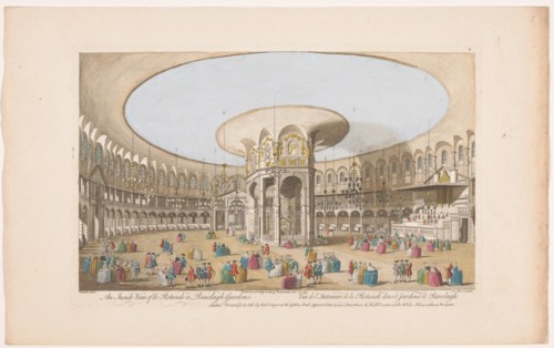 View of the interior of the Rotunda in London's Ranelagh Gardens, 1751. Creator: Nathaniel Parr.