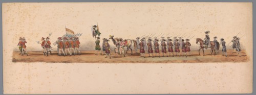 Historical parade at the second centenary of the Utrecht University, 1836 (plate 3), 1837. Creator: Victor Adam.