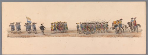 Historical parade at the second centenary of the Utrecht University, 1836 (plate 4), 1837. Creator: Victor Adam.
