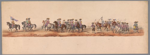 Historical parade at the second centenary of the Utrecht University, 1836 (plate 5), 1837. Creator: Victor Adam.
