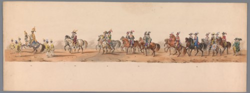 Historical parade at the second centenary of the Utrecht University, 1836 (plate 8), 1837. Creator: Victor Adam.