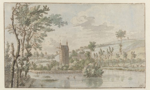Landscape with Huis Kluys, near Brussels, 1674. Creator: Josua de Grave.