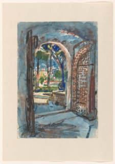 Gate in S. Miniato, 1932. Creator: Martin Monnickendam.