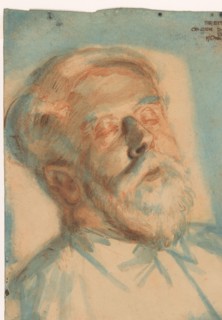 Breitner on his death bed, 1923. Creator: Martin Monnickendam.