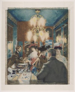 At the jeweler, 1909. Creator: Martin Monnickendam.