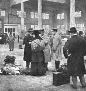 'Les Indesirables; Examen des pieces d'identite d'un professeur d'une ecole de Mulhouse..., 1918. Creator: Unknown.