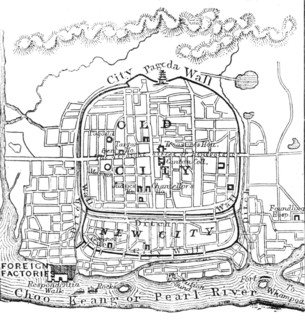 Plan of the City of Canton, 1857. Creator: Unknown.