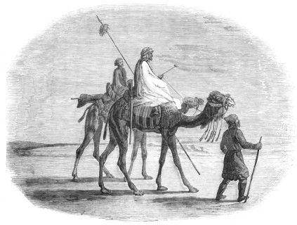 Mid-day Encounter in the Desert, 1857. Creator: Unknown.