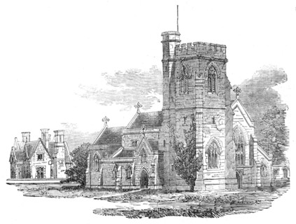 New Church of St. John the Baptist, Isleworth, 1857. Creator: Unknown.