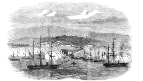 Islay, in Peru, the Head-quarters of General Viranco, 1857. Creator: Unknown.