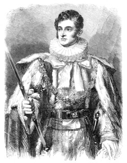 The late Duke of Rutland, K.G. - from the portrait by G. Sanders, 1857. Creators: John Lucas, Samuel Cousins.