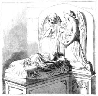 Altar-tomb and Sculpture in Ledbury Church, 1857.  Creator: Unknown.
