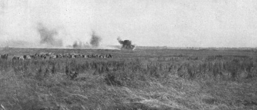 'La Bataille de la Somme; En terrain reconquis: une batterie francaise d'artillerie de..., 1916. Creator: Unknown.