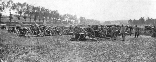 'La Bataille de la Somme; Canons pris a l'ennemi dans la region d'Herbecourt, 1916. Creator: Unknown.