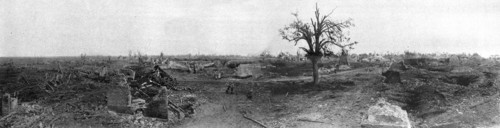 'La Bataille de la Somme; en terrain reconquis sur la route de Peronne; un "etonnant..., 1916. Creator: Unknown.