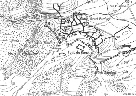 'Episodes de la bataille de Verdun; La derniere phase de la resistance du fort de Vaux, 1916. Creator: Unknown.