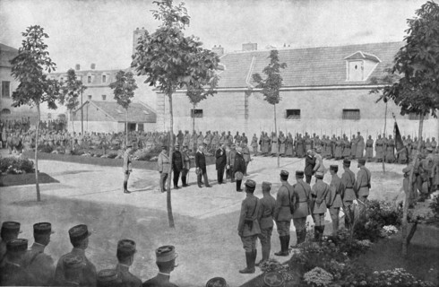 '' La Medaille Militaire de Petain; Le 23 aout 1918, au grand quartier general, a provins..., 1918. Creator: Unknown.