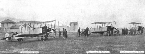 ''Ceux de l'air et ceux de la route; Un raid Anglais sur Friedrichshafe..., 1914. Creator: Unknown.