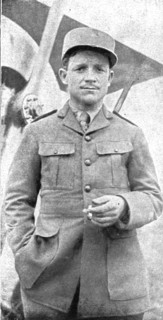 ''Combat Aerien; Deux "poilus" de l'air; Raoul Lufbery, pilote dans l'aviation francaise', 1918. Creator: Unknown.