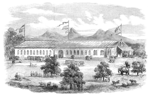 The Industrial and Agricultural Exhibition at Coimbatore, Madras Presidency, 1857. Creator: Unknown.