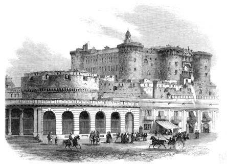 The Castel Nuovo, at Naples, 1857. Creator: Unknown.