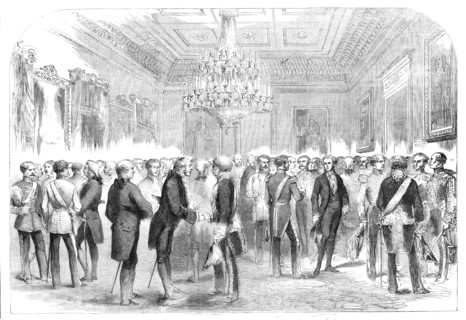 The Speaker of the House of Commons' Levee, 1857. Creator: Unknown.