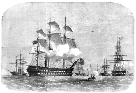The War in China - Naval Reinforcements for the China Squadron, 1857. Creator: Unknown.