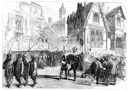 Scene from "King Richard the Second", at the Princess' Theatre, 1857. Creator: Unknown.
