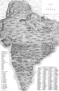 Map of India, 1857. Creator: Unknown.