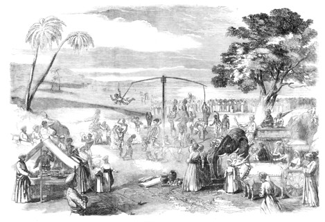 A Swinging Festival in India, 1857. Creator: Unknown.