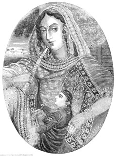 The Ex-Queen of Oude (Lucknow), 1857. Creator: Unknown.