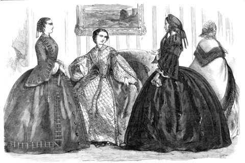 Fashions for December, 1857. Creator: Unknown.