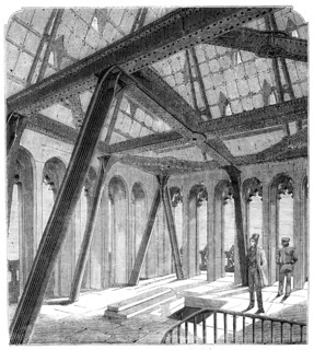 Belfry in the Clock Tower of the New Houses of Parliament, 1857. Creator: Unknown.