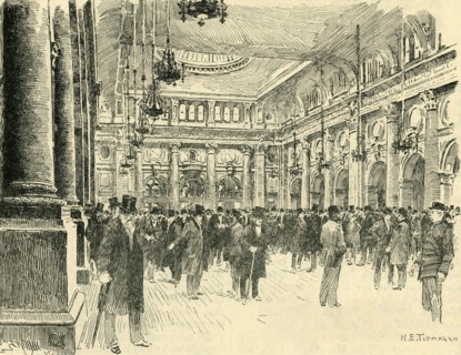 'Interior of the Royal Exchange, Manchester', c1900. Creator: H. E. Tidmarsh.