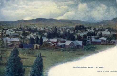 'Bloemfontein from the Fort', c1900. Creator: C Wilkinson.