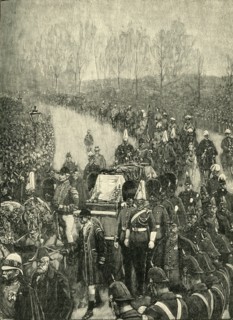 'The Queen's Funeral: The Procession Passing Through Hyde Park', c1900. Creator: Unknown.